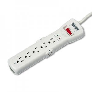 Tripp Lite SUPER7TEL15 SUPER7TEL15 Surge Suppressor, 7 Outlets, 15 ft Cord, 2520 Joules, Light Gray