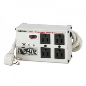 Tripp Lite ISOBAR4ULTRA ISOBAR4ULTRA Isobar Surge Suppressor, 4 Outlets, 6 ft Cord, 3330 Joules