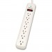 Tripp Lite TLP725 TLP725 Surge Suppressor, 7 Outlets, 25 ft Cord, 1080 Joules, White