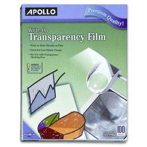 Apollo VWO100C-BE Write-On Transparency Film