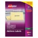 Avery AVE5311 Mailing Clear Easy Peel Copier Address Labels, 1 x 2 13/16, 2310/Pack