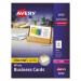 Avery 5870 Two-Side Printable Clean Edge Business Cards, Laser, 2 x 3 1/2, White, 2000/Box