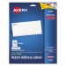 Avery 8167 Easy Peel Return Address Labels, Inkjet, 1/2 x 1 3/4, White, 2000/Pack