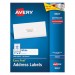 Avery 8461 Easy Peel Inkjet Address Labels, 1 x 4, White, 2000/Box