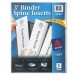 Avery 89109 Binder Spine Inserts, 3" Spine Width, 3 Inserts/Sheet, 5 Sheets/Pack