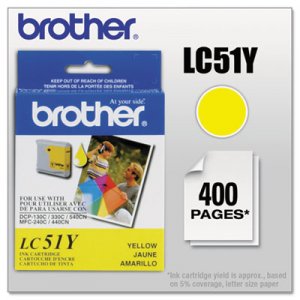 Brother LC51Y LC51Y Innobella Ink, Yellow