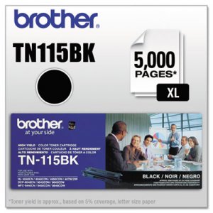 Brother TN115BK TN115BK High-Yield Toner, Black
