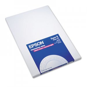 Epson S041263 Premium Matte Presentation Paper, 45 lbs., 13 x 19, 50 Sheets/Pack