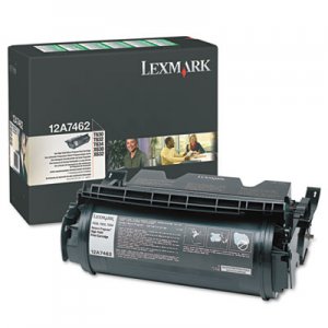 Lexmark 12A7462 12A7462 High-Yield Toner, 21000 Page-Yield, Black