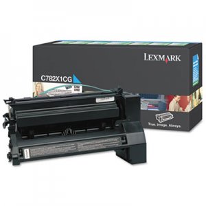 Lexmark C782X1CG C782X1CG Extra High-Yield Toner, 15000 Page-Yield, Cyan