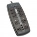 Tripp Lite TLP1008TEL TLP1008TEL Surge Suppressor, 10 Outlets, 8 ft Cord, 2395 Joules, Black