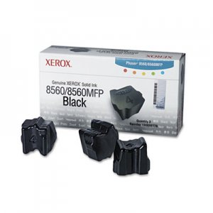 Xerox 108R00726 108R00726 Solid Ink Stick, 3400 Page-Yield, 3/Box, Black
