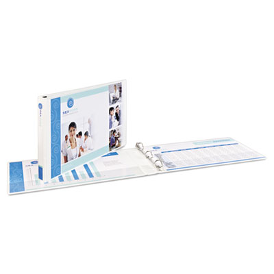 White New 87547207468 3-Slant-Ring View Binder Universal 20746 2 in Cap 11 x 8.5 in